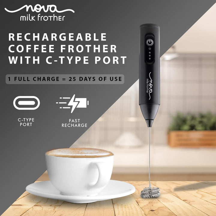 Rechargeable Milk Frother & Coffee Whisker