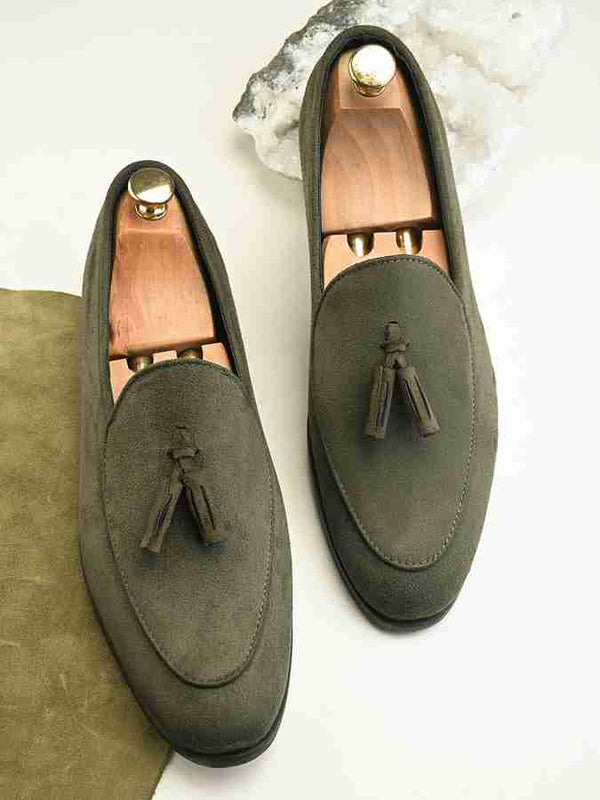 Leather Casual Loafers Shoes For Men Artichoke